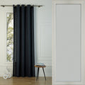Paul - Eyelet Curtain - Washed Linen - Charcoal
