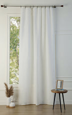 Paul - Cortina Panel - Lino Lavado - Blanco