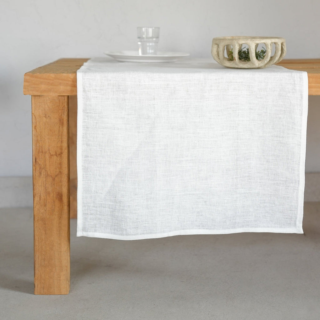 Paul - Table Runner - White