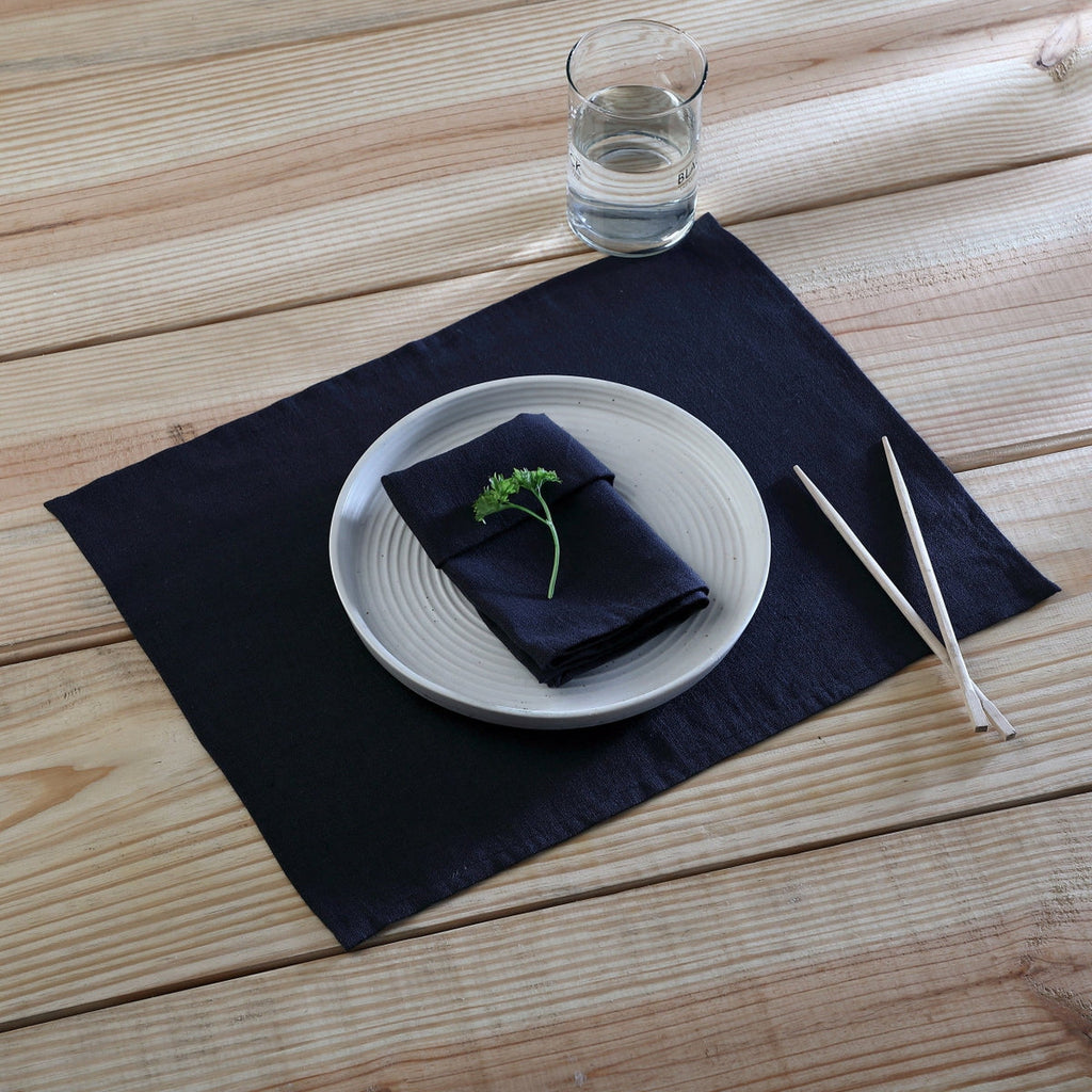 Paul - Lot De 4 Serviettes De Table - Fusain