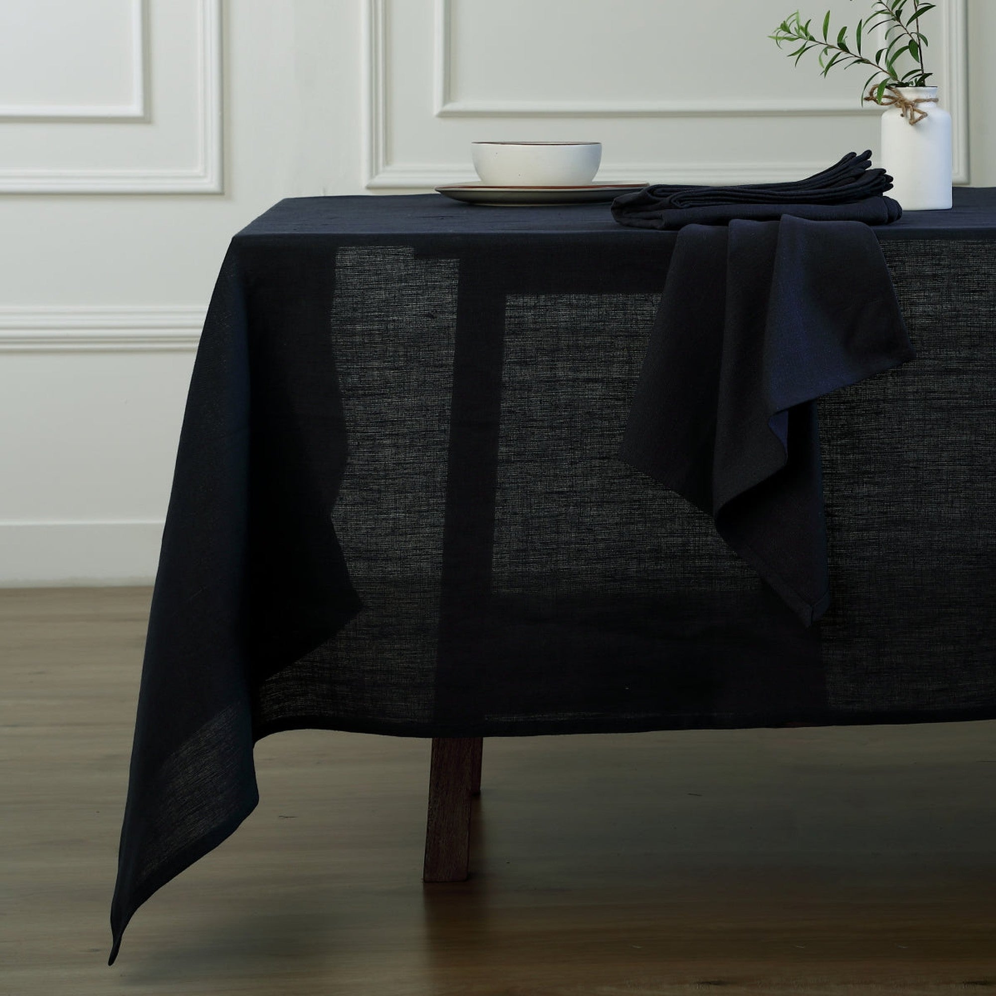 Paul - Lot De 4 Serviettes De Table - Fusain