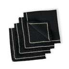 Gabriel - Lot De 4 Serviettes De Table - Fusain/Sable
