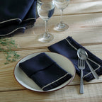 Gabriel - Lot De 4 Serviettes De Table - Fusain/Sable