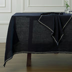 Gabriel - Lot De 4 Serviettes De Table - Fusain/Sable