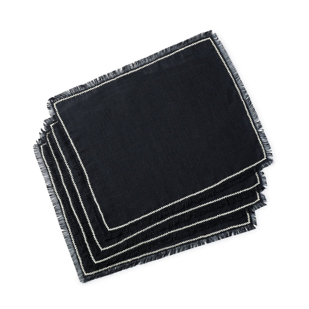Gabriel - Manteles Individuales (Pack de 4) - Carbón/Arena