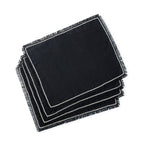 Gabriel - Manteles Individuales (Pack de 4) - Carbón/Arena