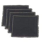 Gabriel - Manteles Individuales (Pack de 4) - Carbón/Arena