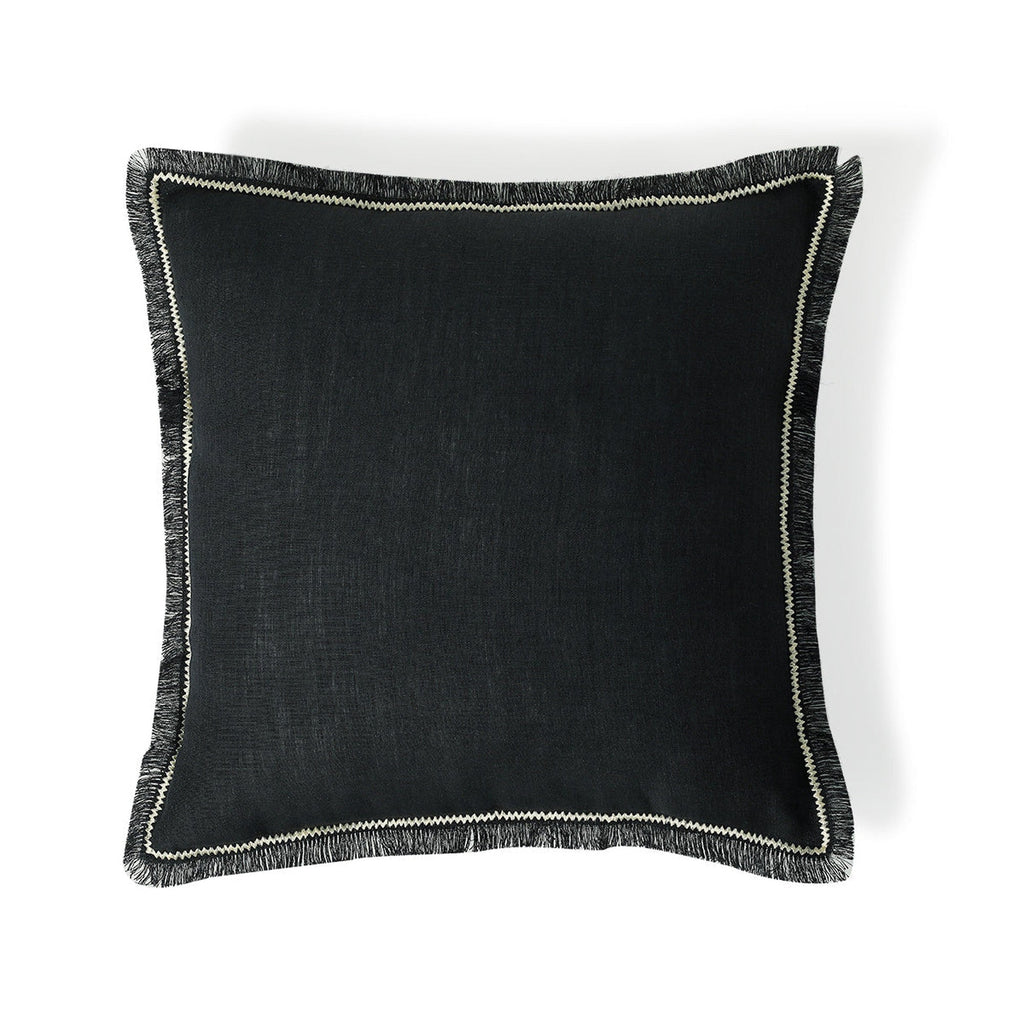 Gabriel - Coussin - Lin Lavé - Fusain/Sable