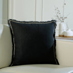 Gabriel - Coussin - Lin Lavé - Fusain/Sable