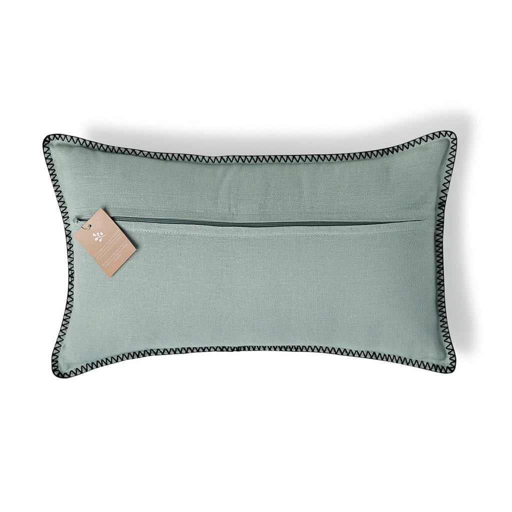 MAMA funda celadón / negro 50x30
