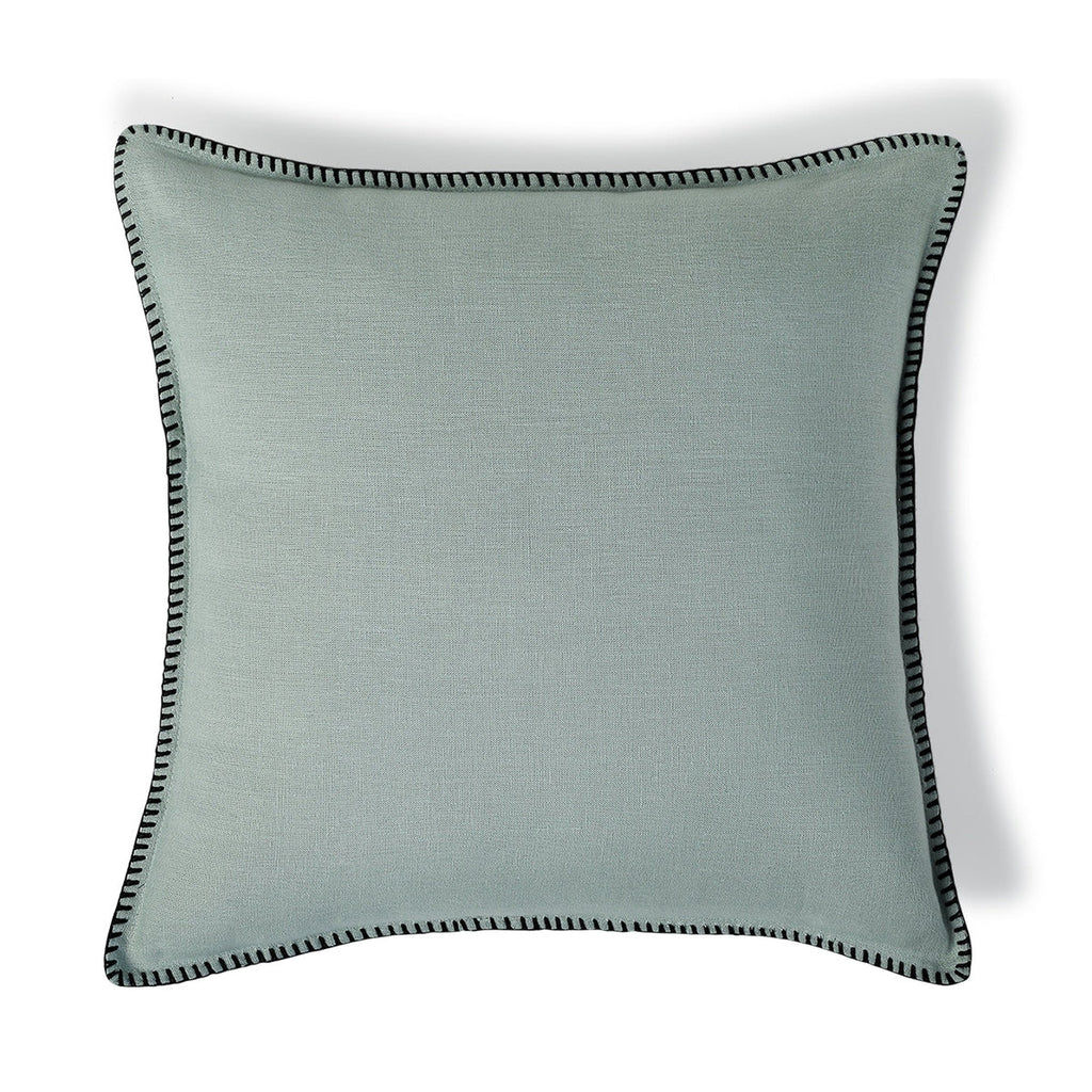Maxime - Cojín - Lino Lavado - Celadón/Negro