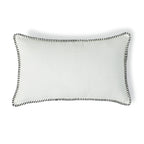 Maxime - Coussin - Lin Lavé - Blanc/Noir