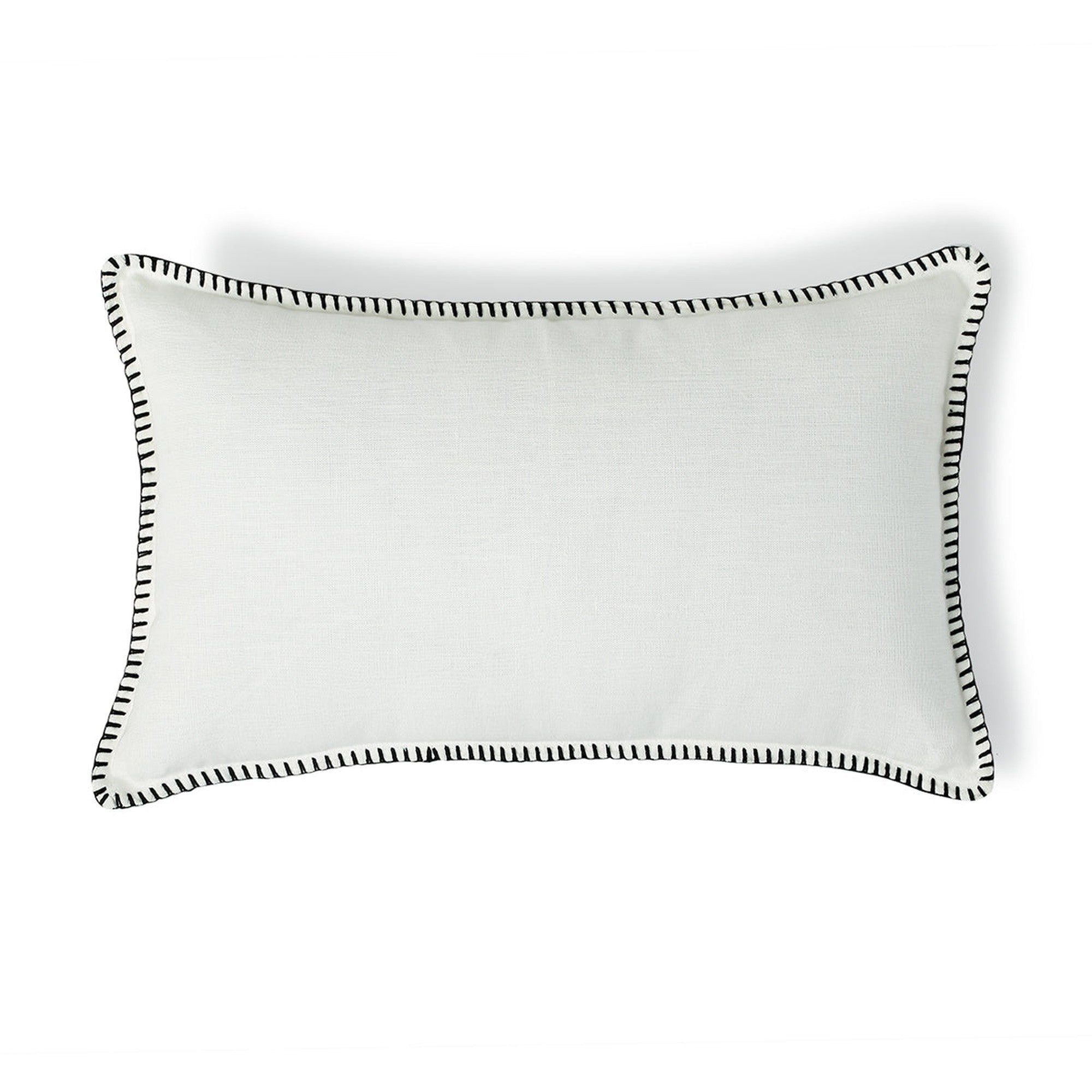 Maxime - Coussin - Lin Lavé - Blanc/Noir