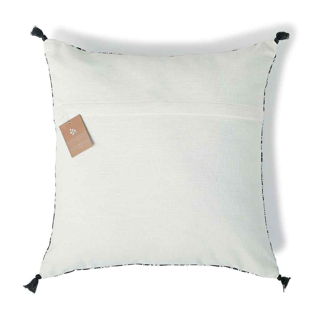 Noida - Coussin - Toile De Coton - Fusain