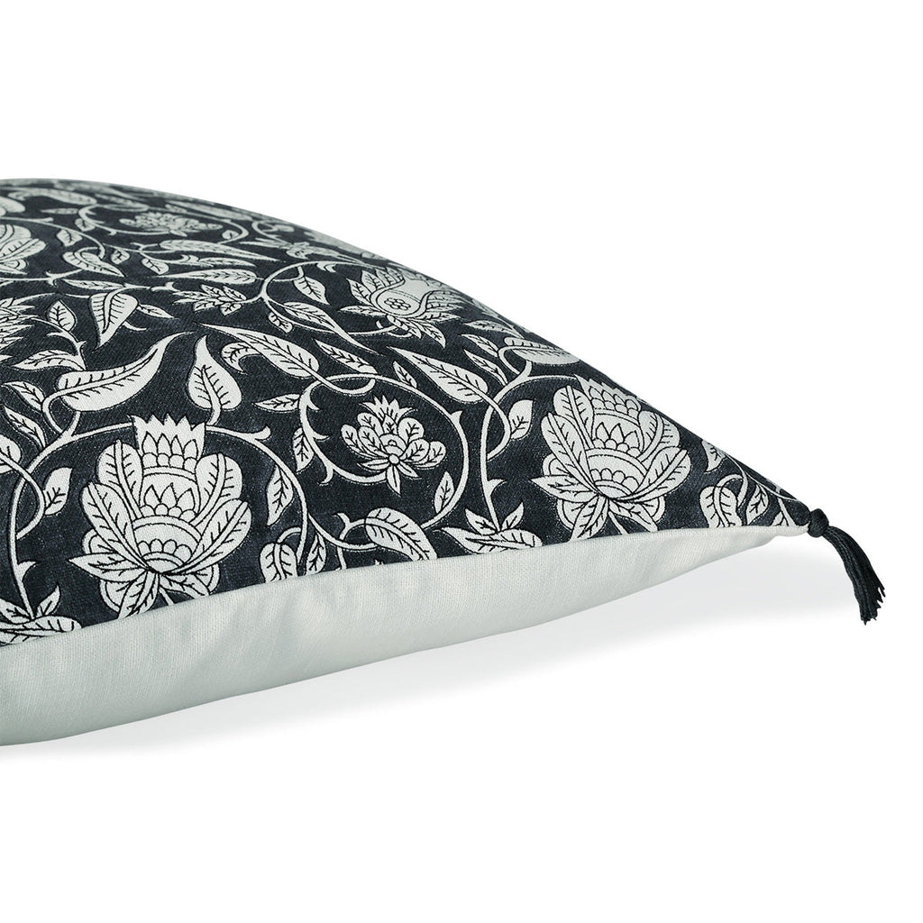 Noida - Coussin - Toile De Coton - Fusain