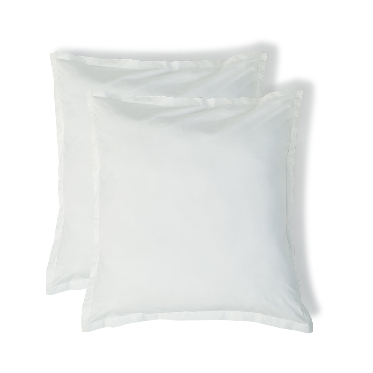 Nina - Pillowcase (x2) - Cotton Percale - White