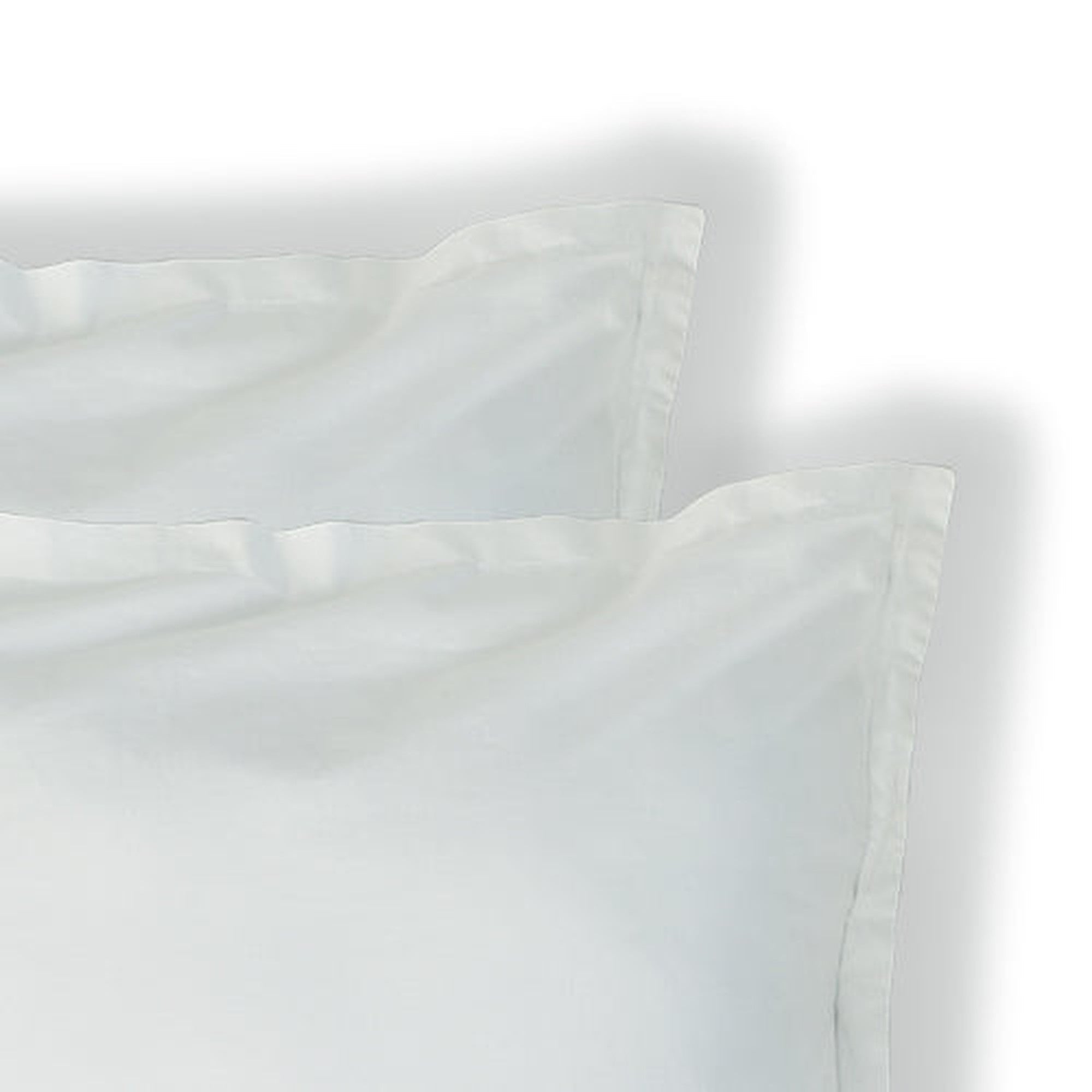 Nina - Pillowcase (x2) - Cotton Percale - White