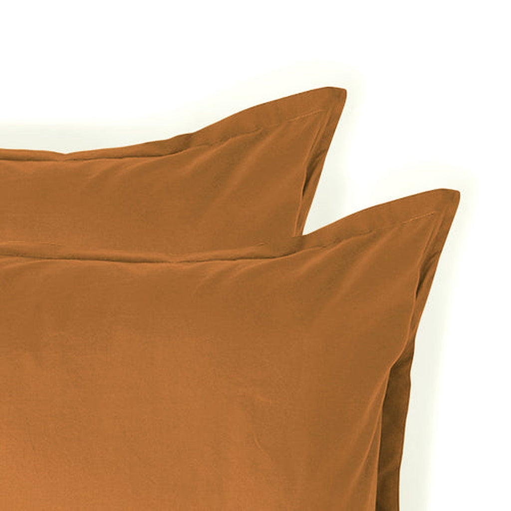 Nina - Lote De 2 Fundas De Almohada - Percal - Caramelo