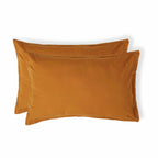 Nina - Lote De 2 Fundas De Almohada - Percal - Caramelo