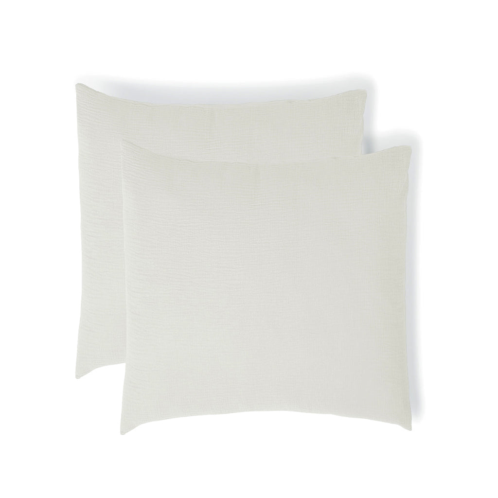 Carla - Funda De Almohada (X2) - Gasa De Algodón - Blanco