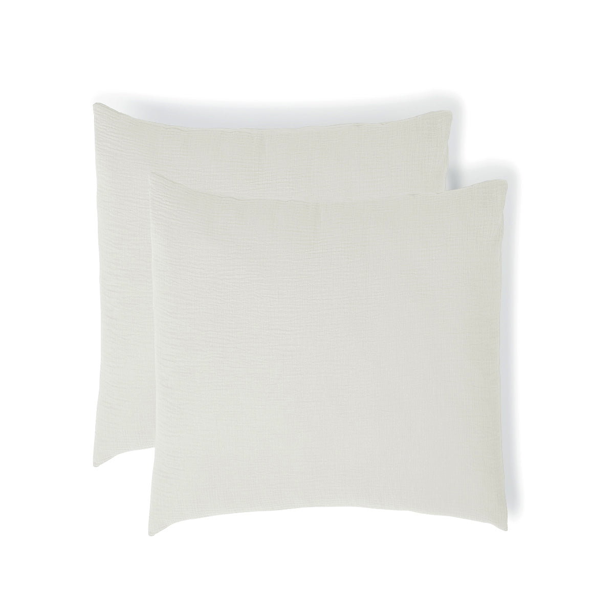 Carla - Funda De Almohada (X2) - Gasa De Algodón - Blanco