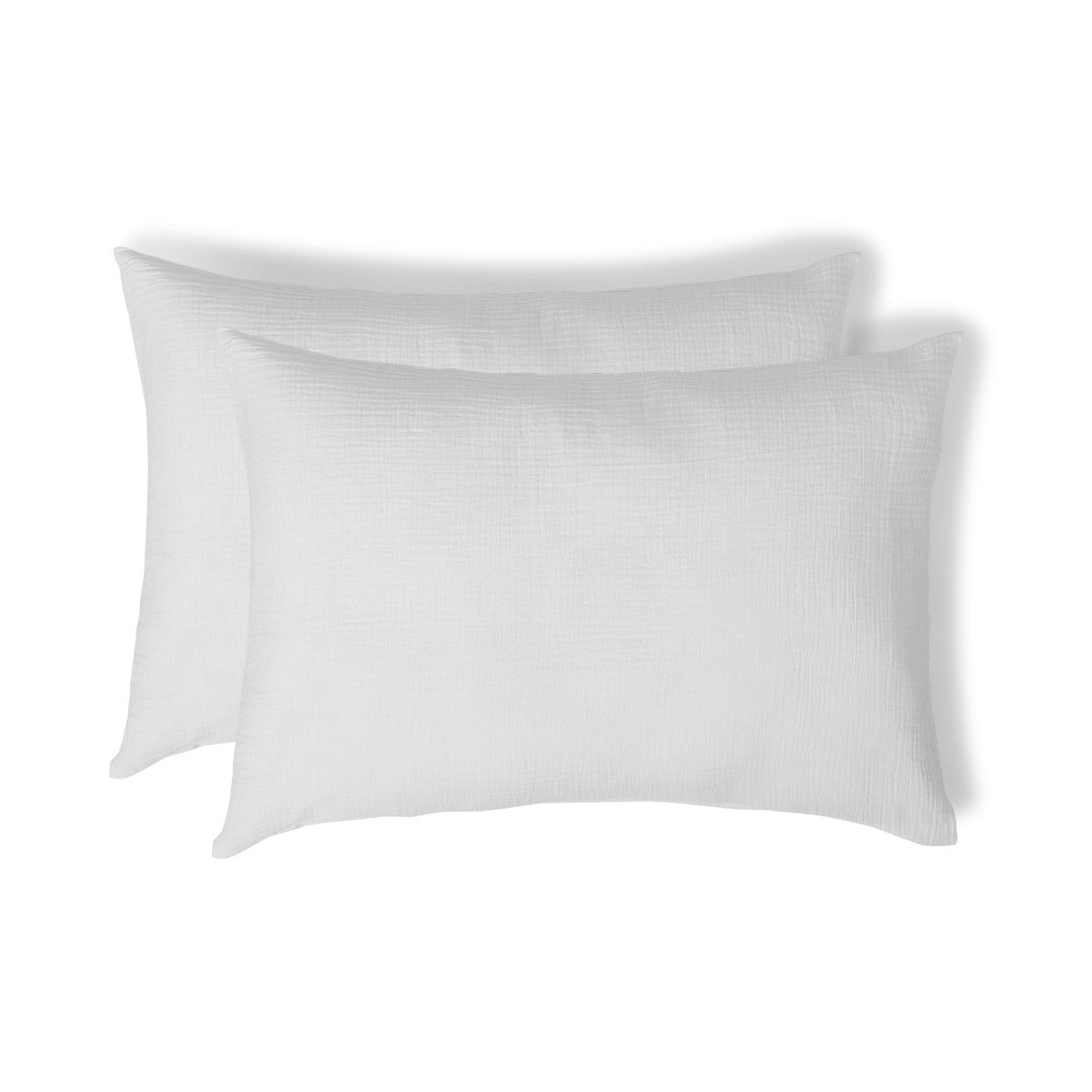 Carla - Funda De Almohada (X2) - Gasa De Algodón - Blanco