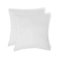 Luna - Lote De 2 Fundas De Almohada - Algodón Lavado - Blanco