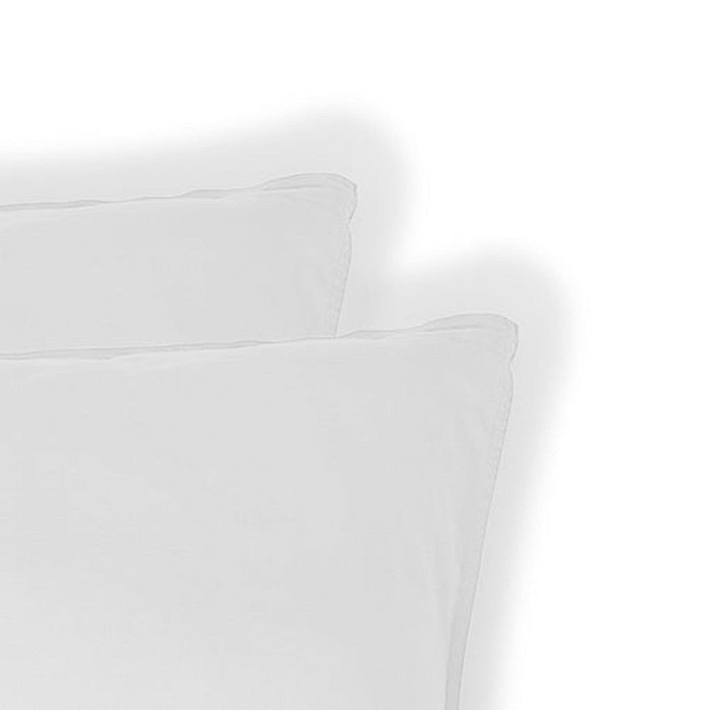Luna - Lote De 2 Fundas De Almohada - Algodón Lavado - Blanco