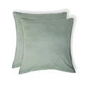Luna - Lote De 2 Fundas De Almohada - Algodón Lavado - Celadón