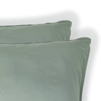 Luna - Lote De 2 Fundas De Almohada - Algodón Lavado - Celadón