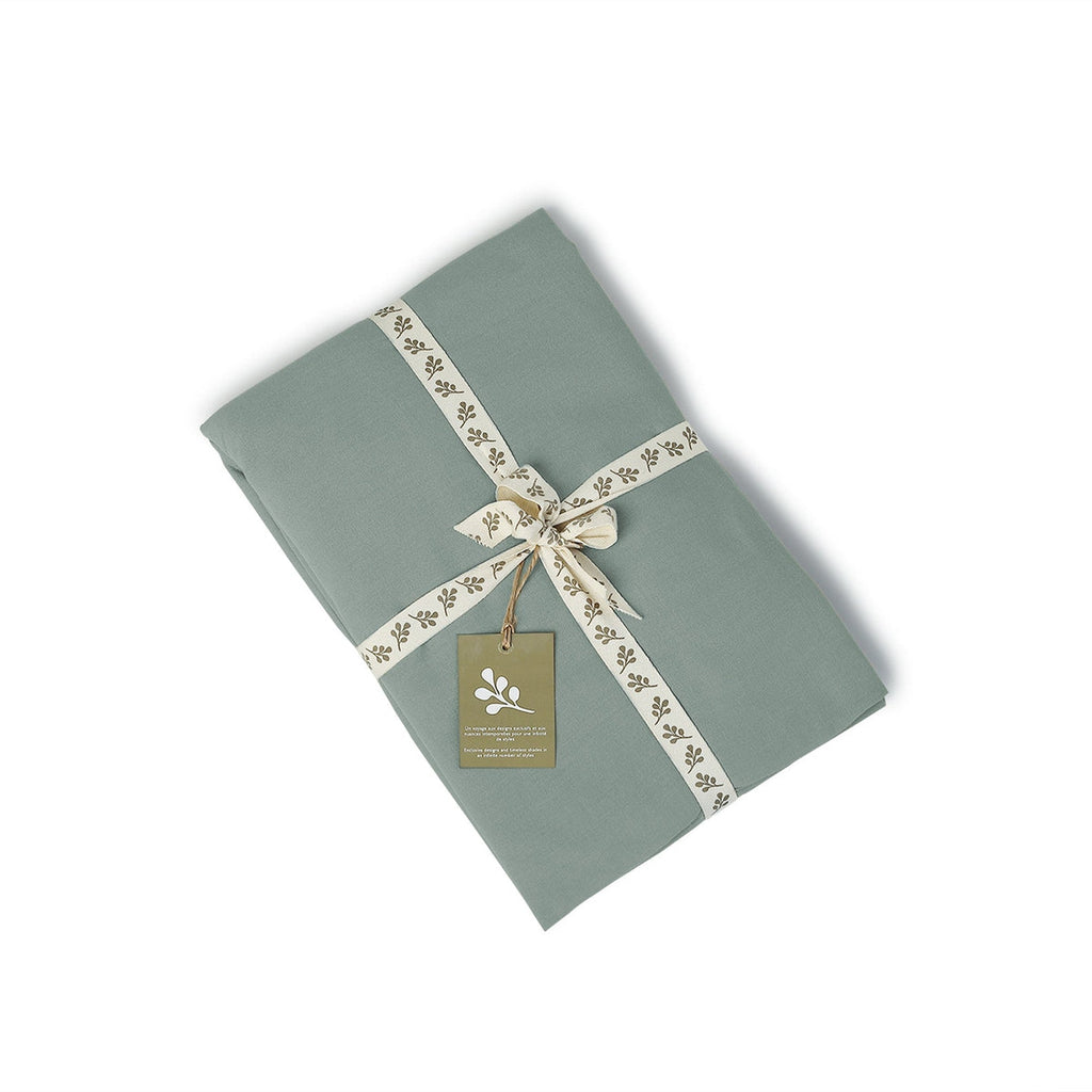Luna - Lote De 2 Fundas De Almohada - Algodón Lavado - Celadón