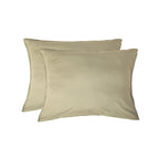 Luna - Lote De 2 Fundas De Almohada - Algodón Lavado - Arena
