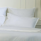 Luna - Pack De 2 Fundas De Almohada - Algodón Lavado - Blanco