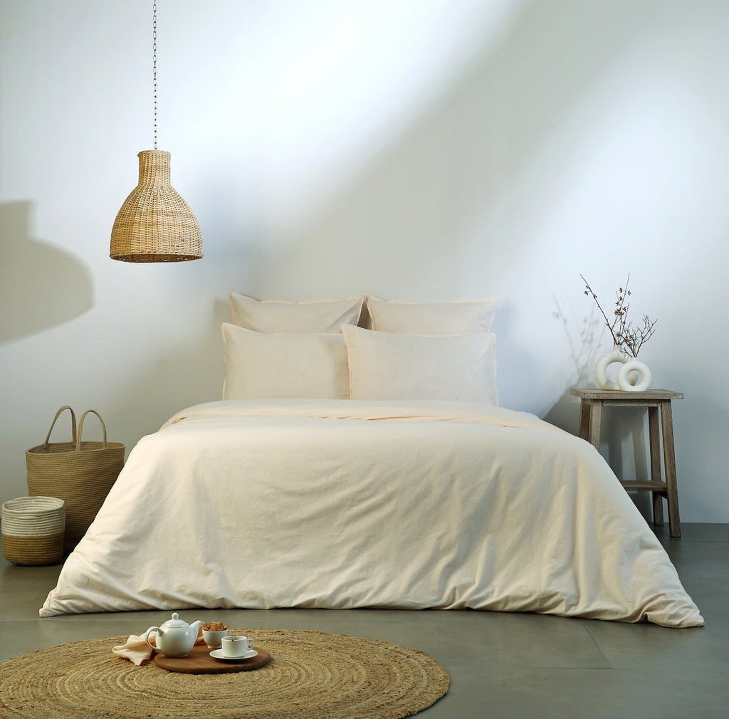 Luna - Pillowcase - Washed Cotton - Pink