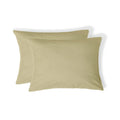 Luna - Pack De 2 Fundas De Almohada - Algodón Lavado - Arena