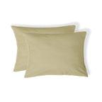 Luna - Pack De 2 Fundas De Almohada - Algodón Lavado - Arena