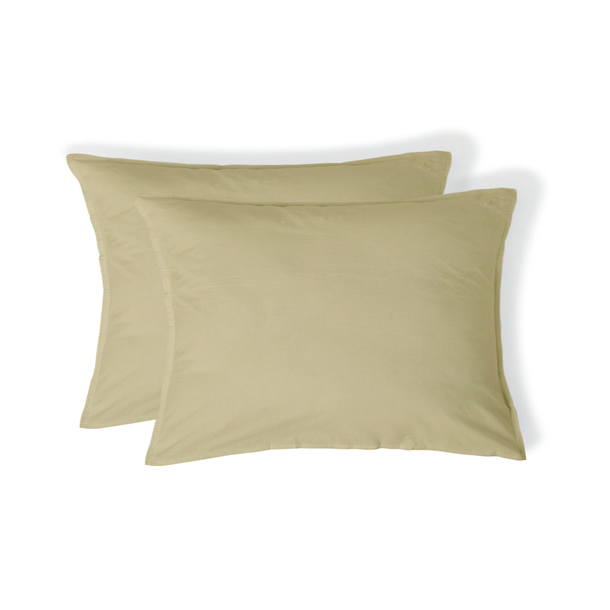 Luna - Pack De 2 Fundas De Almohada - Algodón Lavado - Arena