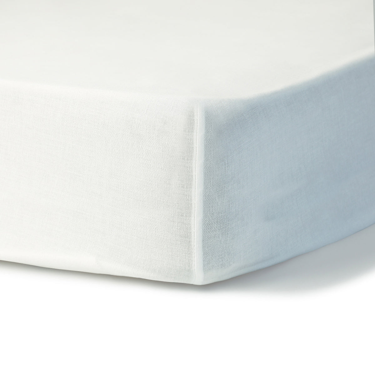 Nina - Fitted Sheet - Cotton Percale - White