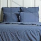 Nina - Funda Nórdica - Percal De Algodón - Azul Denim