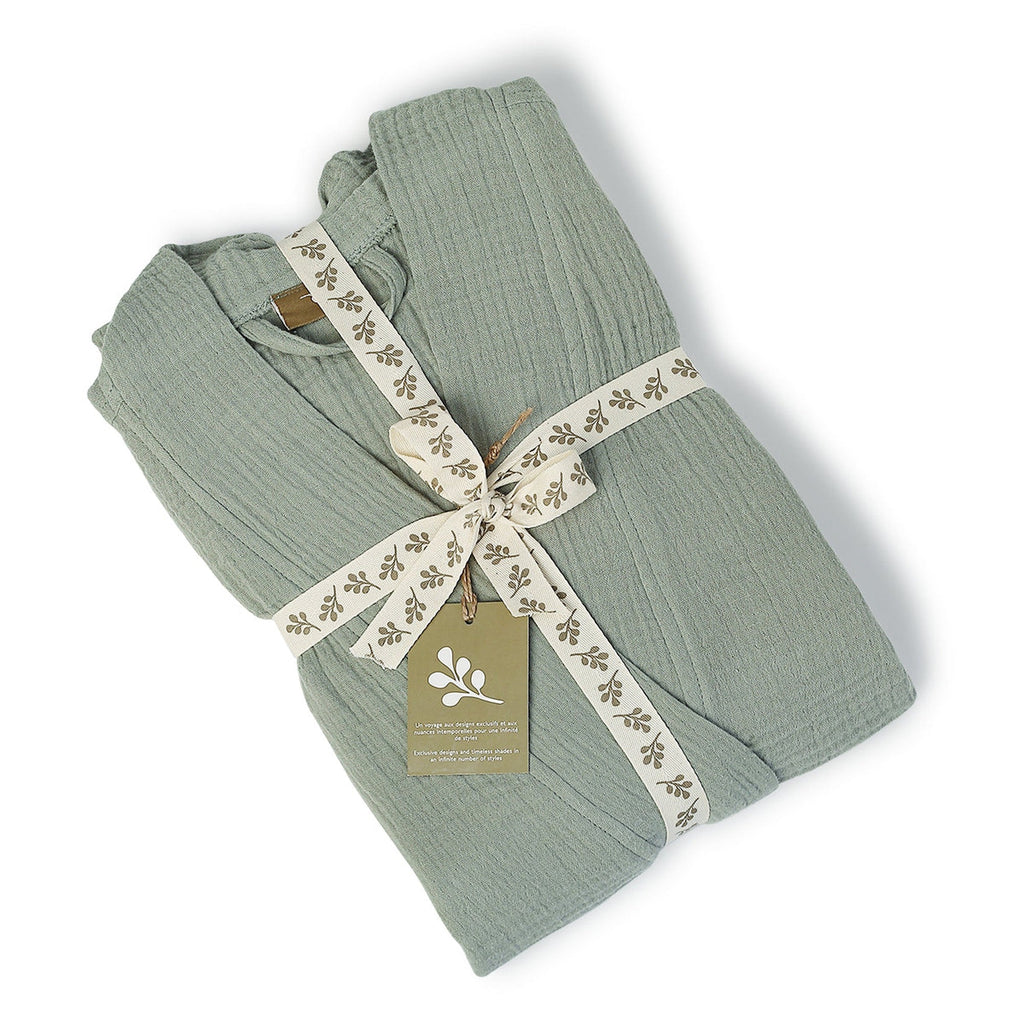Carla - Batín Kimono - Verde Celadón