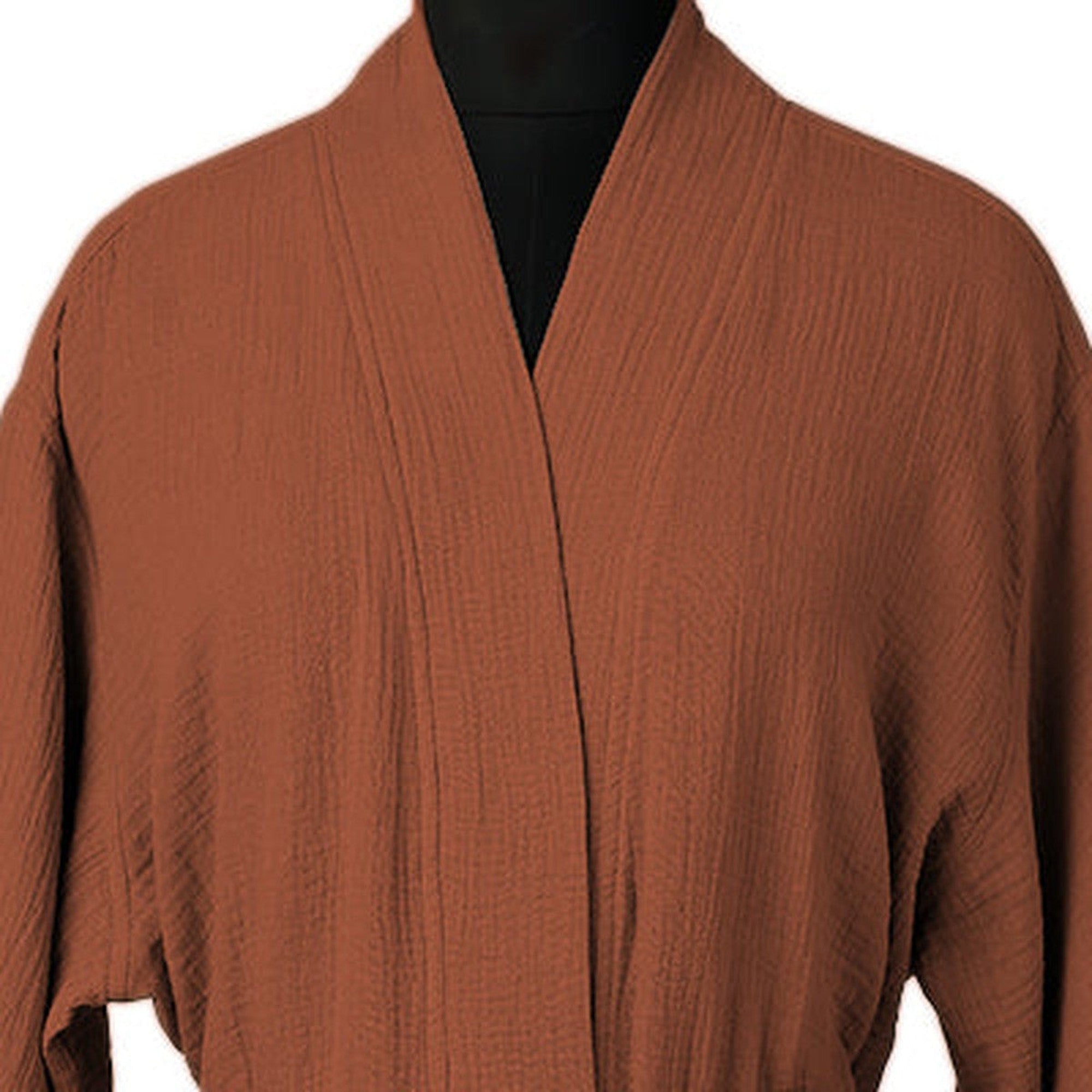 Carla - Batín Kimono - Rojo Toscana