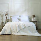 Carla - Juego De Cama - Gasa De Algodón - Blanco