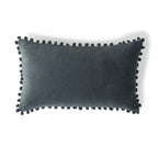 Velvet - Funda De Cojín - Terciopelo De Algodón - Azul Tormenta