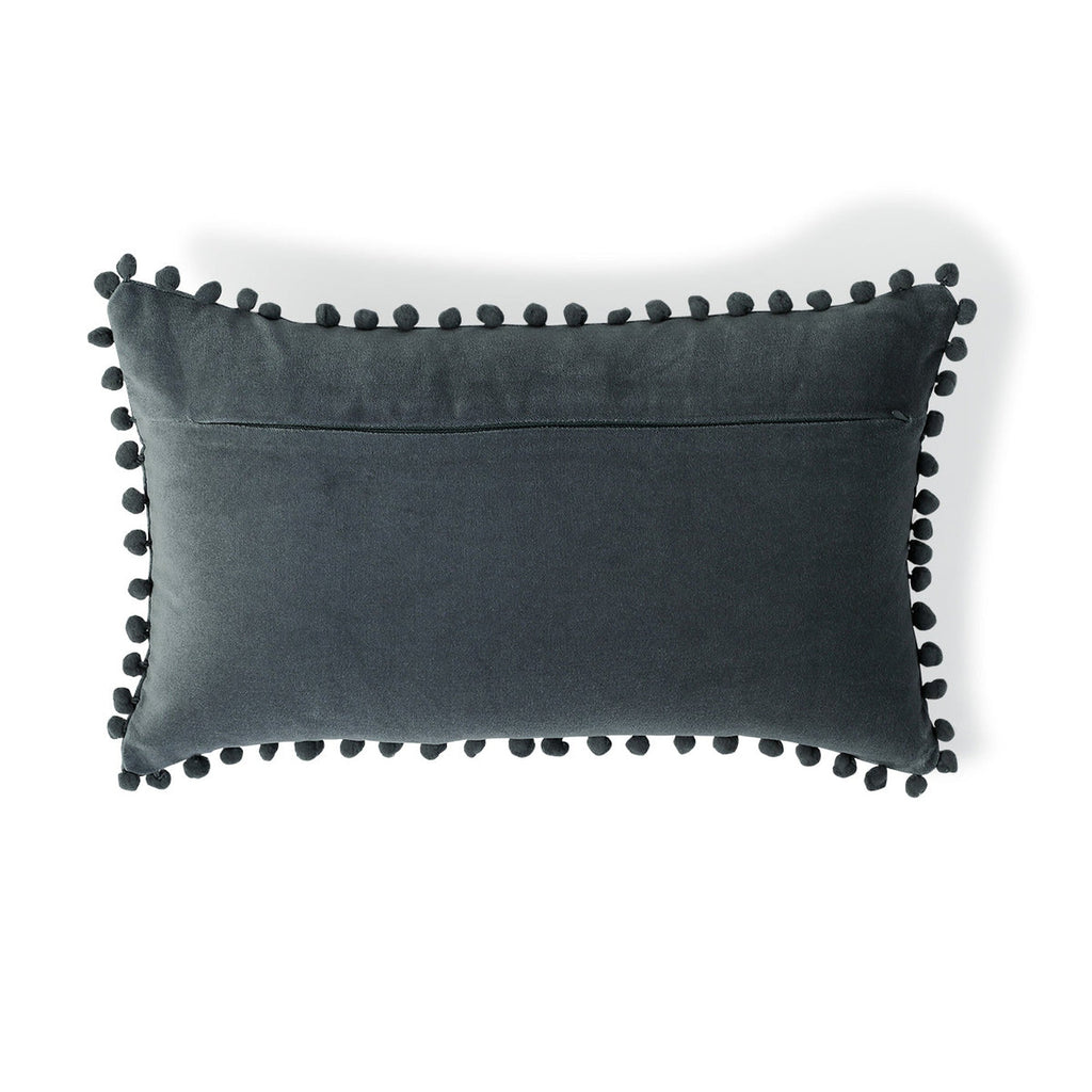 Velvet - Funda De Cojín - Terciopelo De Algodón - Azul Tormenta