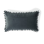 Velvet - Funda De Cojín - Terciopelo De Algodón - Azul Tormenta