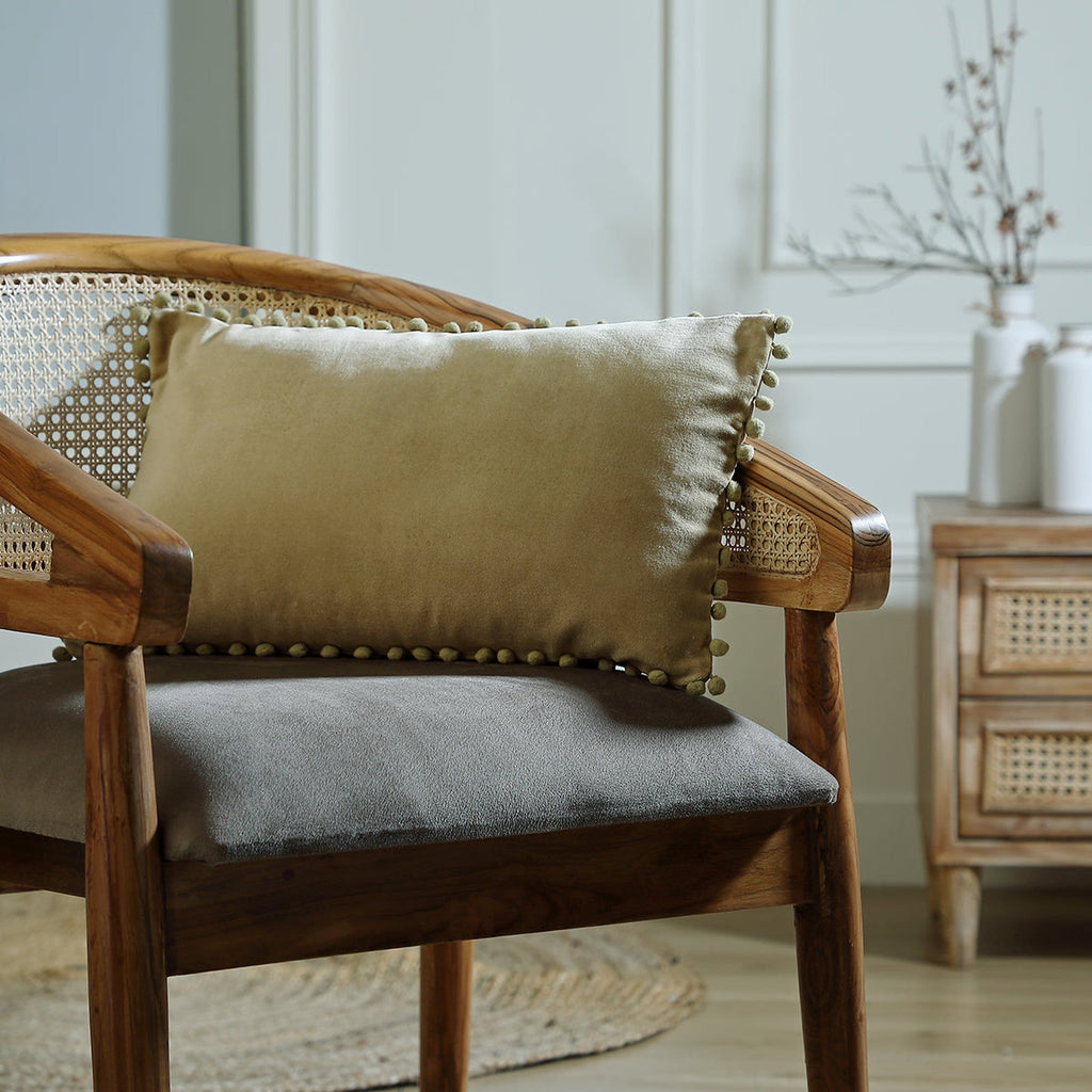 Velvet - Housse De Coussin - Velours De Coton - Sable