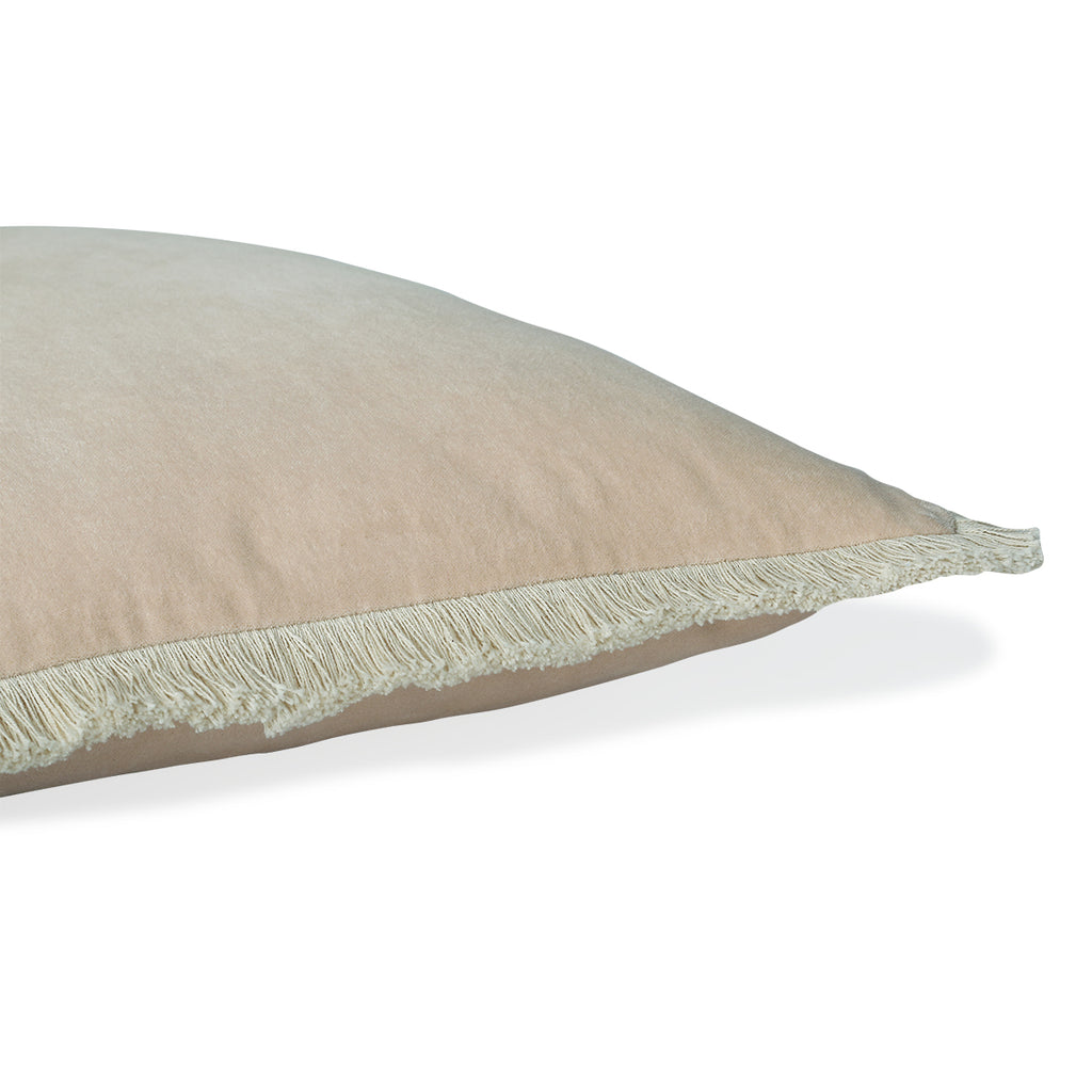 Riva - Cushion Cover - Cotton Velvet - Beige