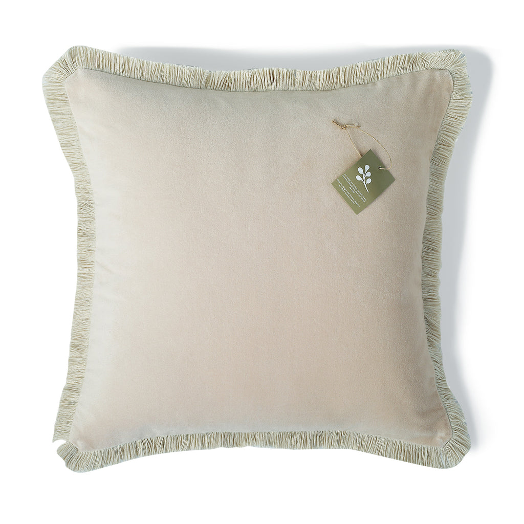 Riva - Cushion Cover - Cotton Velvet - Beige