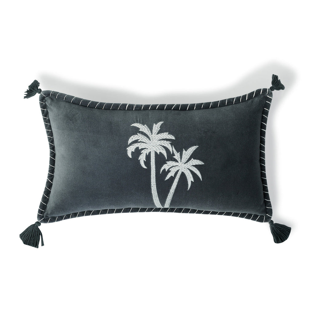 Oasis Velours - Cushion Cover - Cotton Velvet - Storm Blue