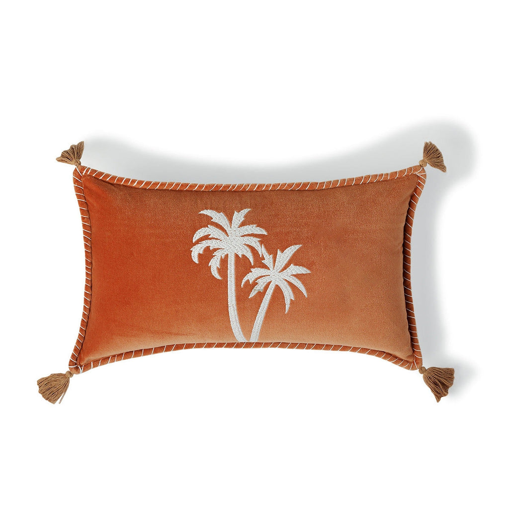 Oasis Velours - Funda de cojín - Terciopelo de algodón - Tierra de Siena
